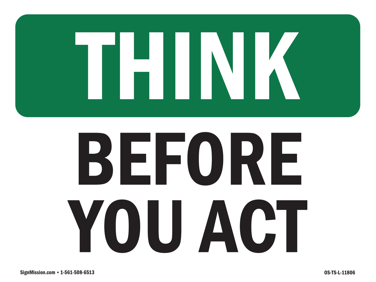 Before You Act