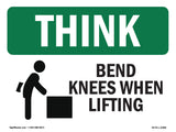 Bend Knees When Lifting Bilingual