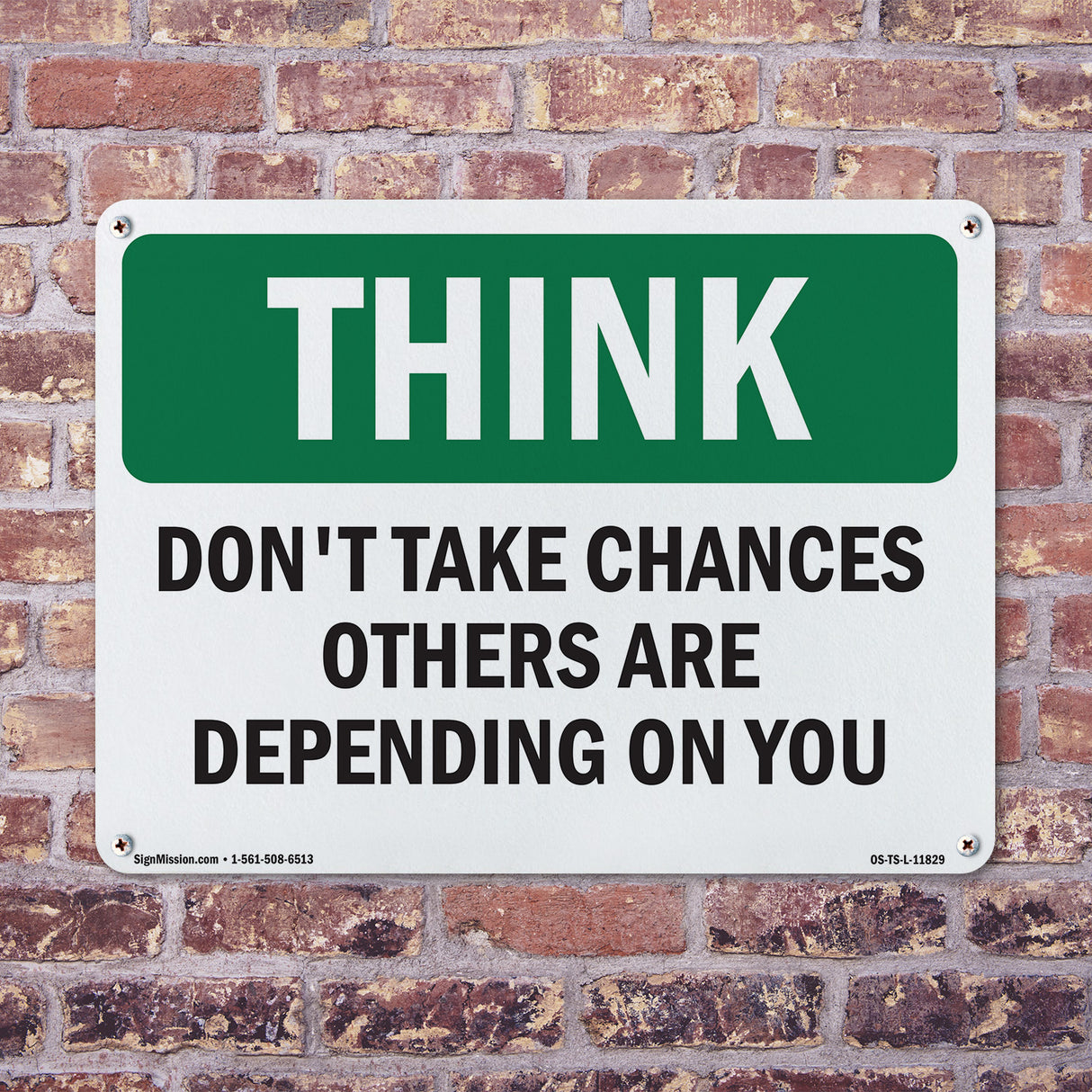 Don't Take Chances Others Depending On You