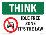 Idle Free Zone It's The Law