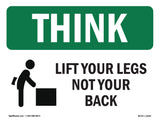Lift With Your Legs Not Your Back Bilingual