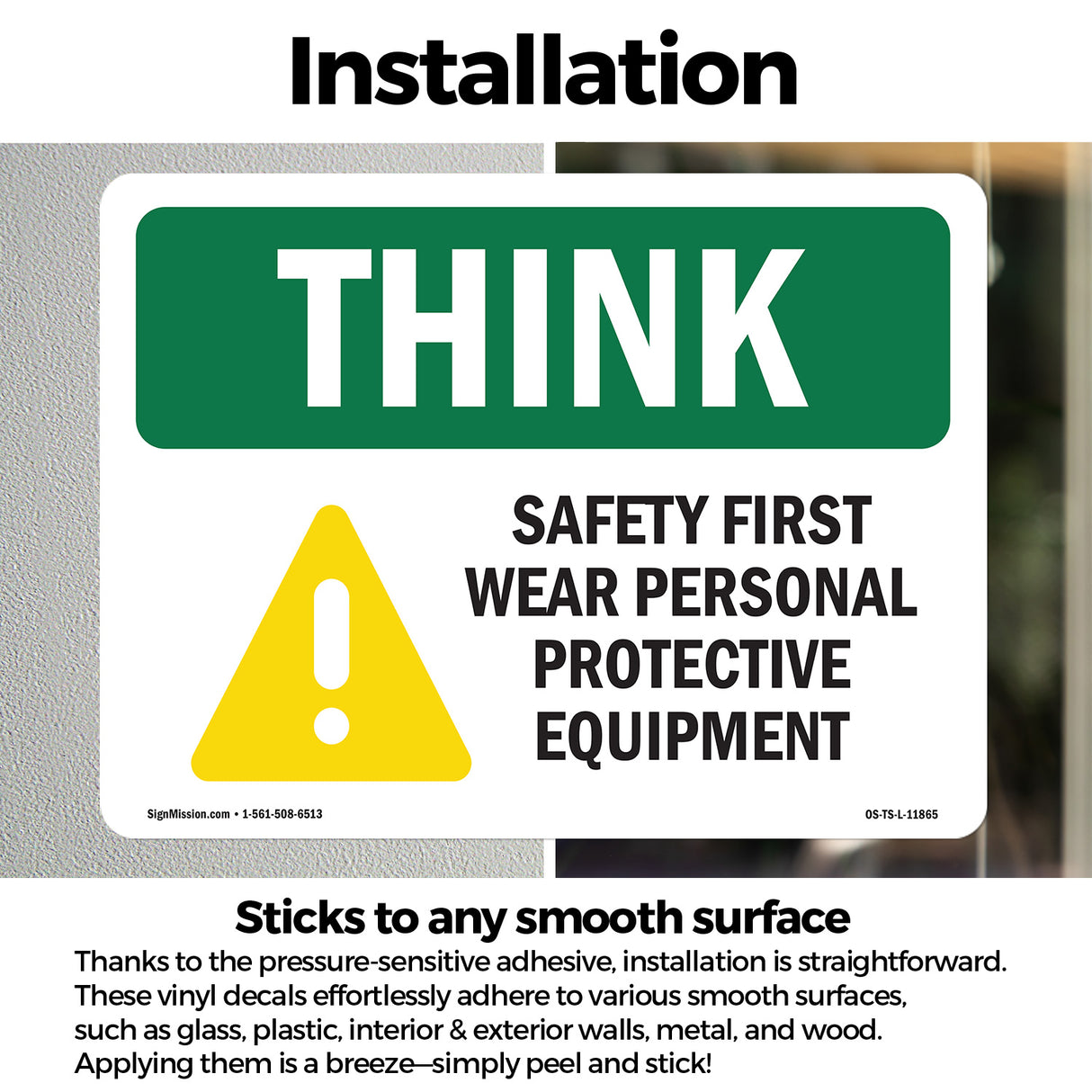 Wear PPE Symbol Bilingual