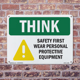 Wear PPE Symbol Bilingual