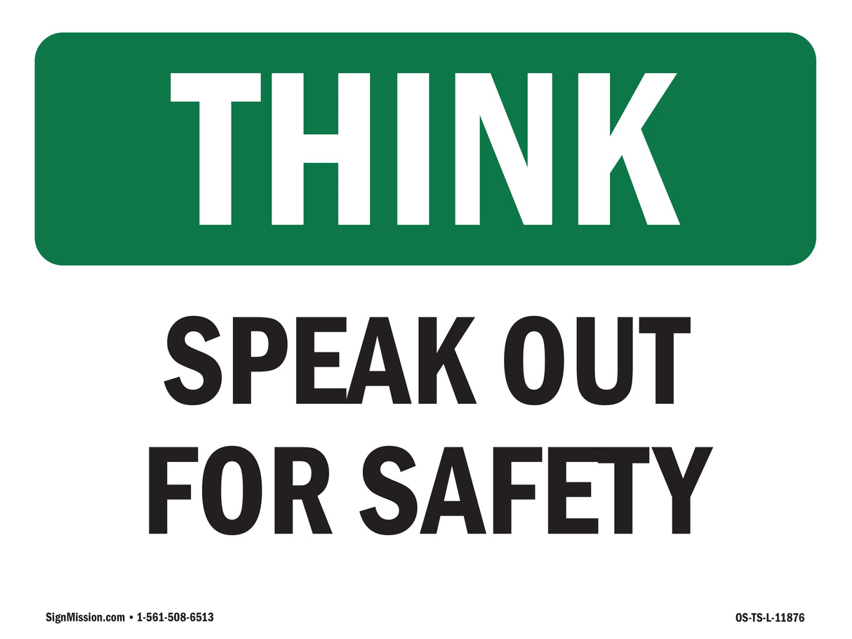 Speak Out For Safety