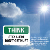 Stay Alert Don't Get Hurt Bilingual