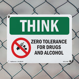 Zero Tolerance For Drugs With Symbol