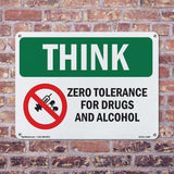 Zero Tolerance For Drugs With Symbol