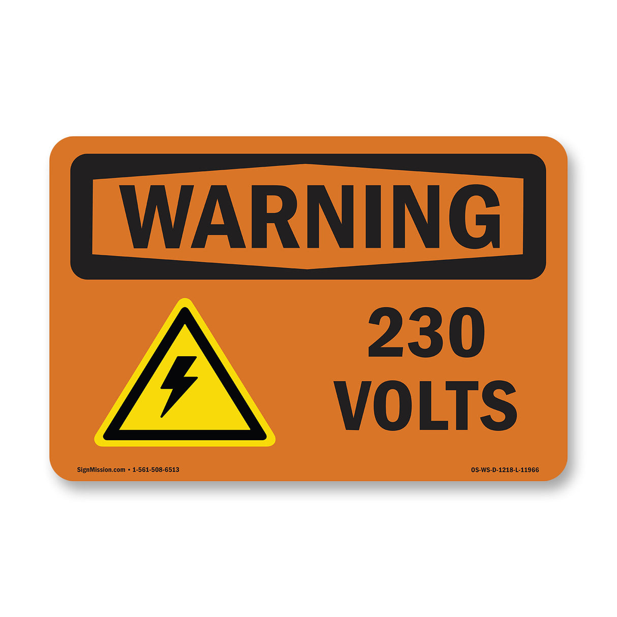 230 Volts With Symbol