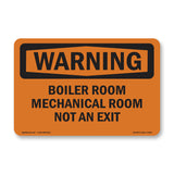 Boiler Room Mechanical Room Not An Exit