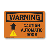 Caution Automatic Door [Up Arrow] With Symbol