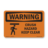 Crush Hazard Keep Clear With Symbol