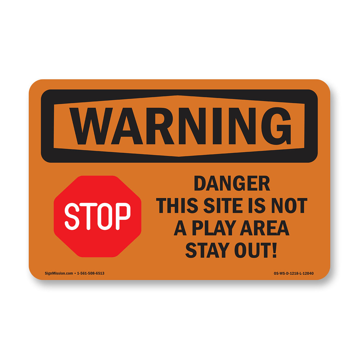 Danger This Site Is Not A Play With Symbol