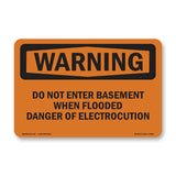 Do Not Enter Basement When Flooded Danger