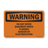 Do Not Enter Basement When Flooded Danger