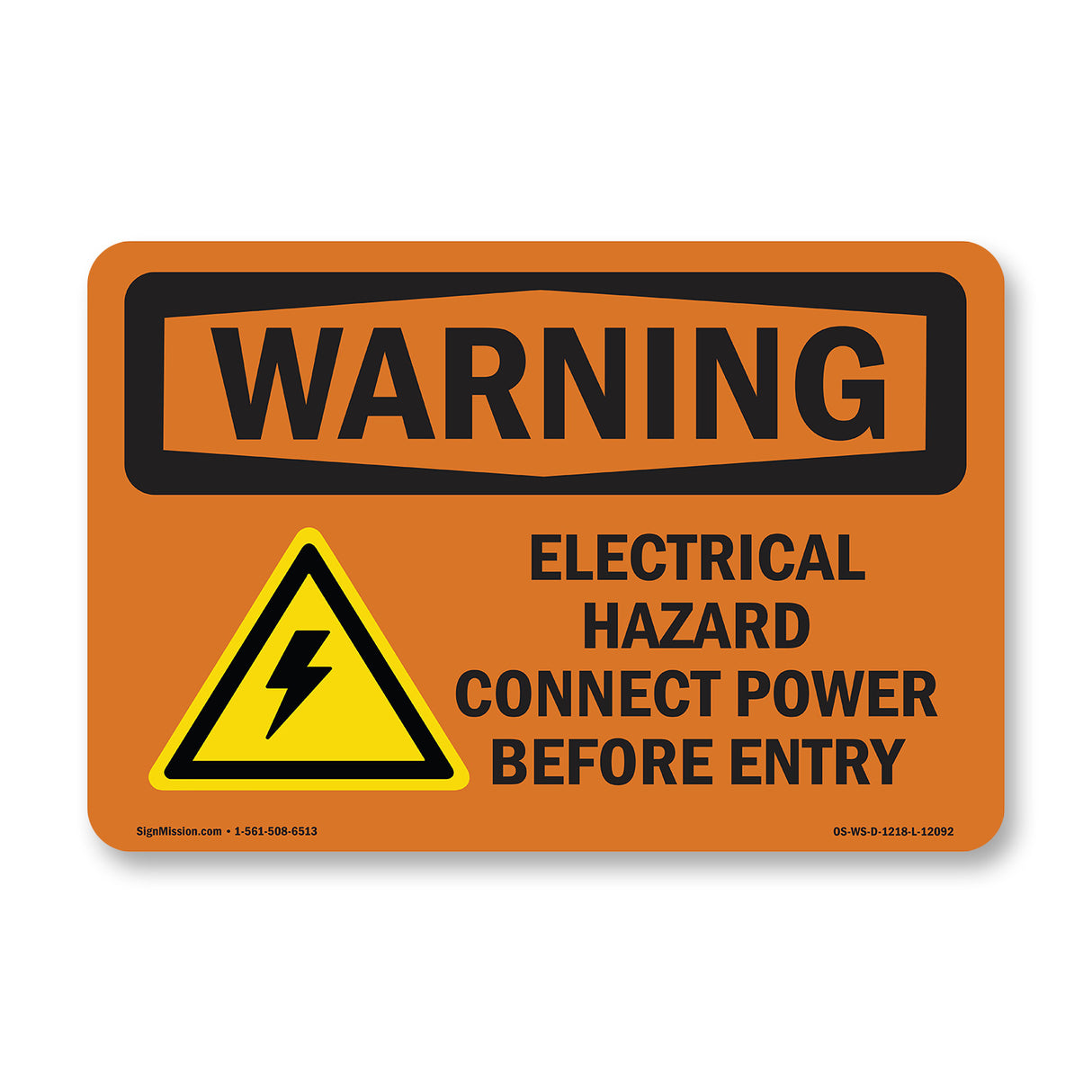 Electrical Hazard Disconnect With Symbol