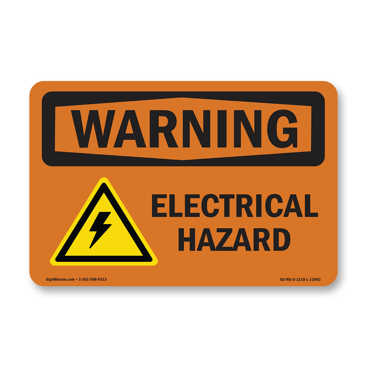 Electrical Hazard With Symbol