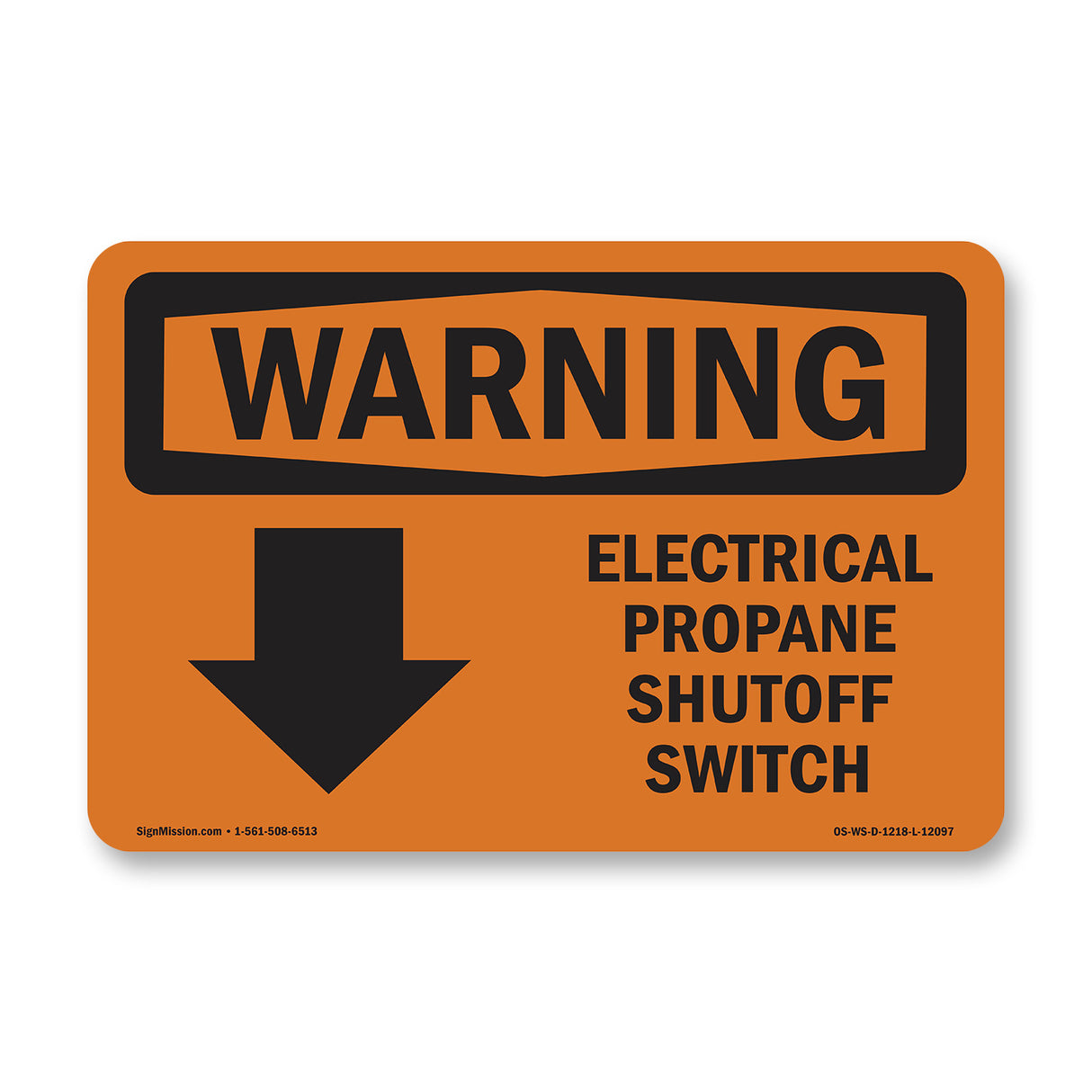 Electrical Propane Shutoff Switch With Symbol