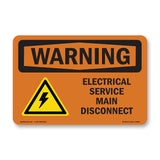 Electrical Service Main Disconnect With Symbol
