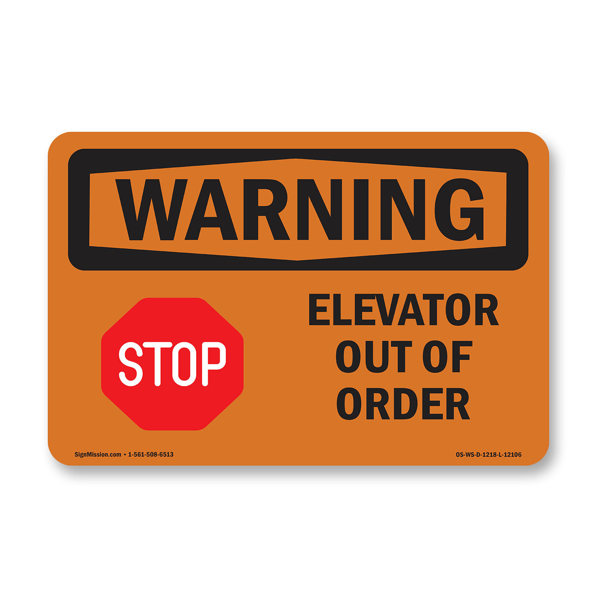 Elevator Out Of Order With Symbol