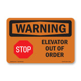 Elevator Out Of Order With Symbol