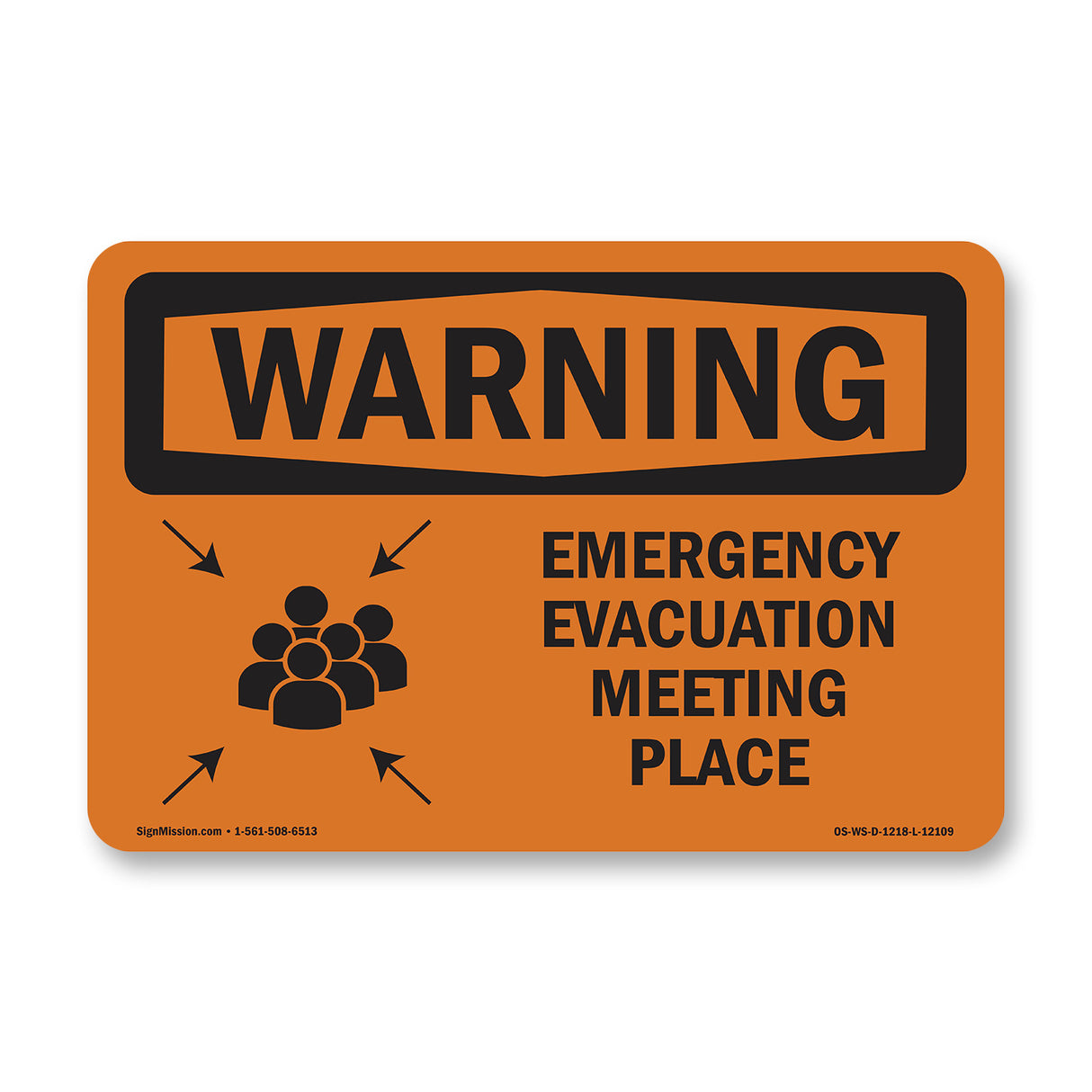 Emergency Evacuation Meeting Place With Symbol