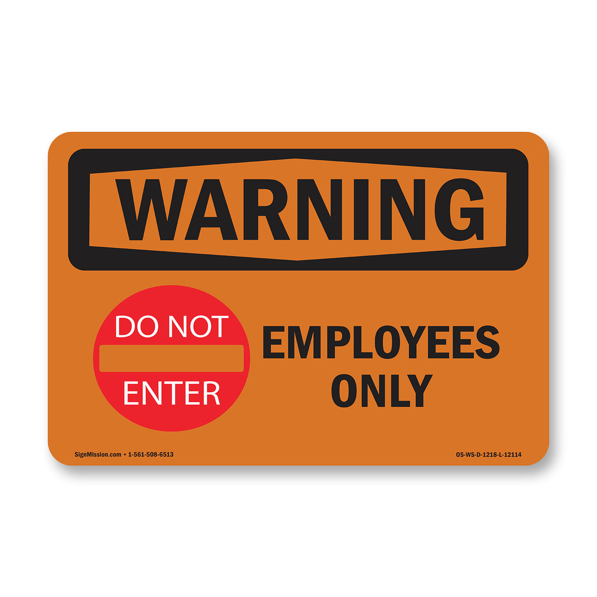 Employees Only With Symbol