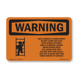 Face Ladder And Climb Slowly Do With Symbol