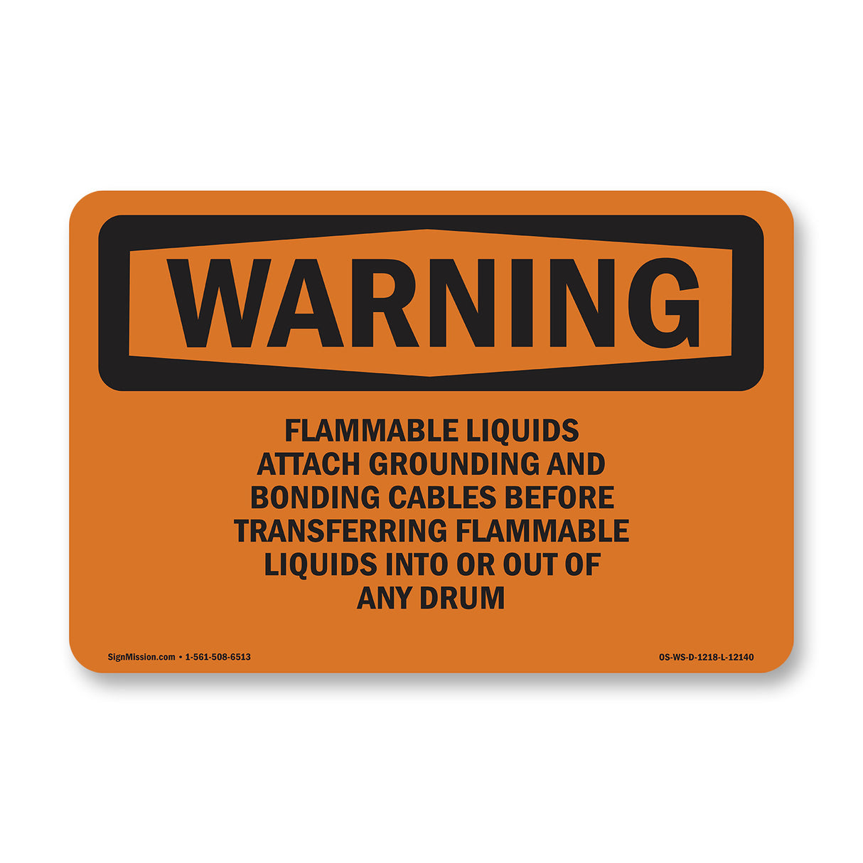 Flammable Liquids Attach Grounding And Bonding