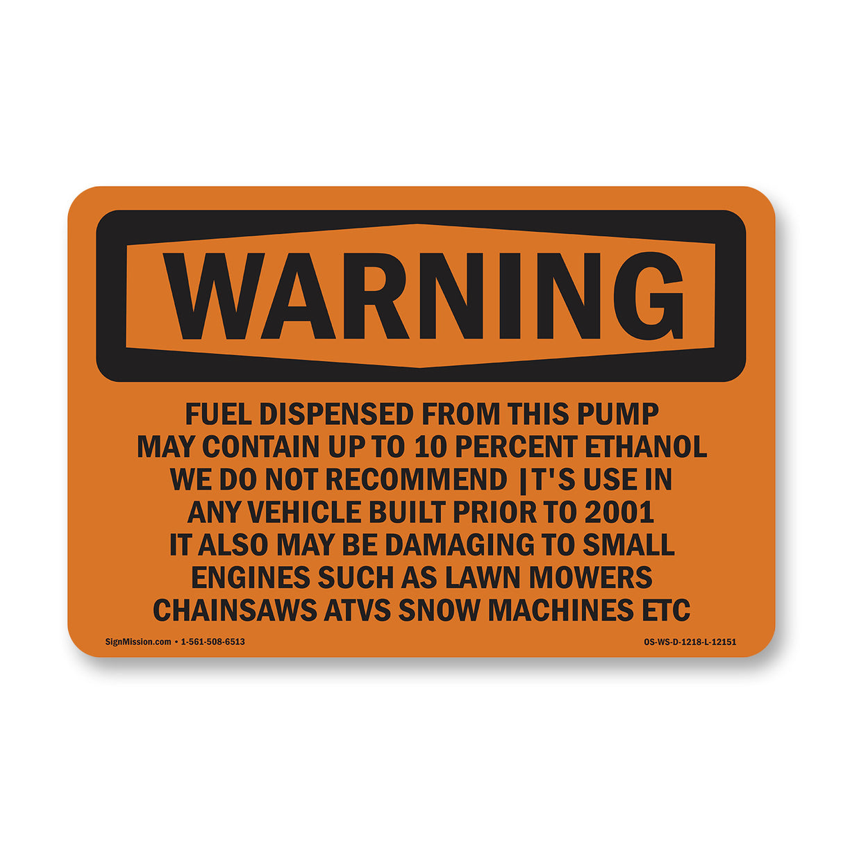 Fuel Dispensed From This Pump May Contain
