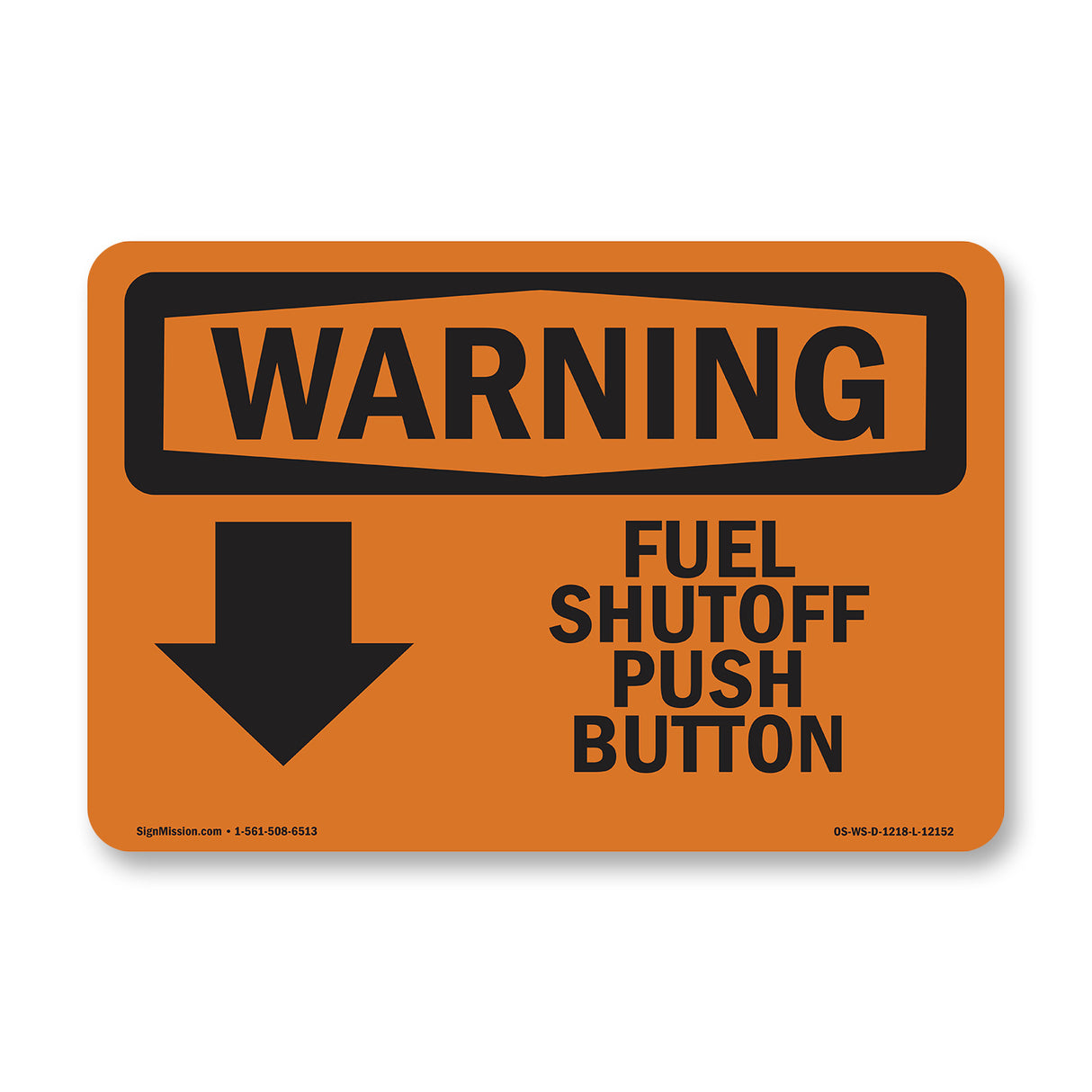 Fuel Shutoff Push Button [Down Arrow] With Symbol