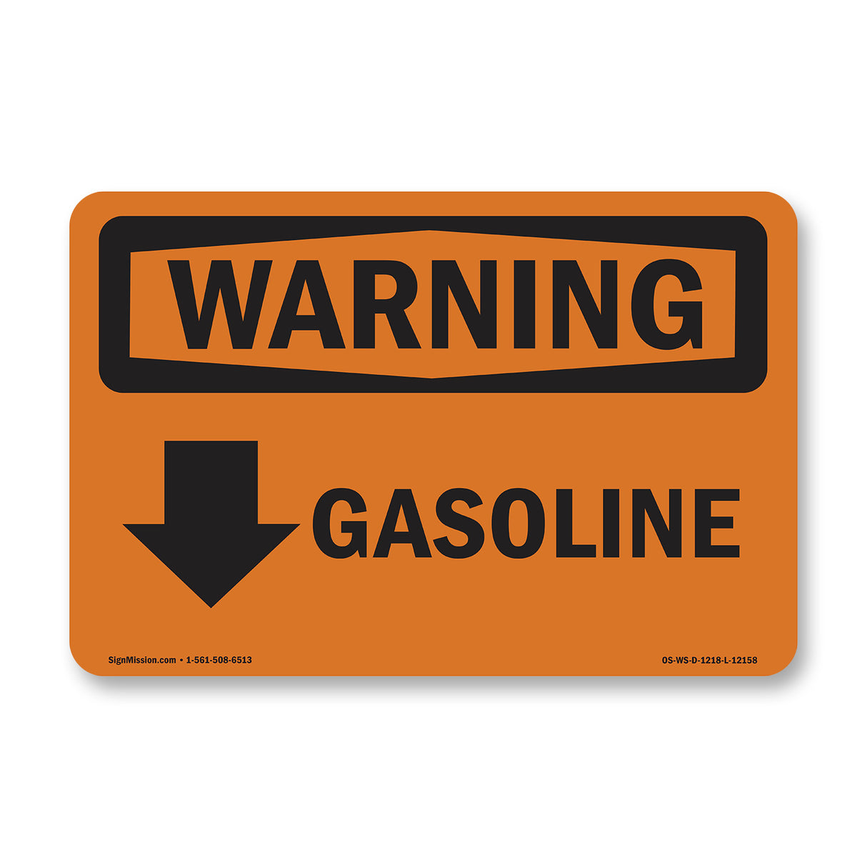 Gasoline [Down Arrow] With Symbol
