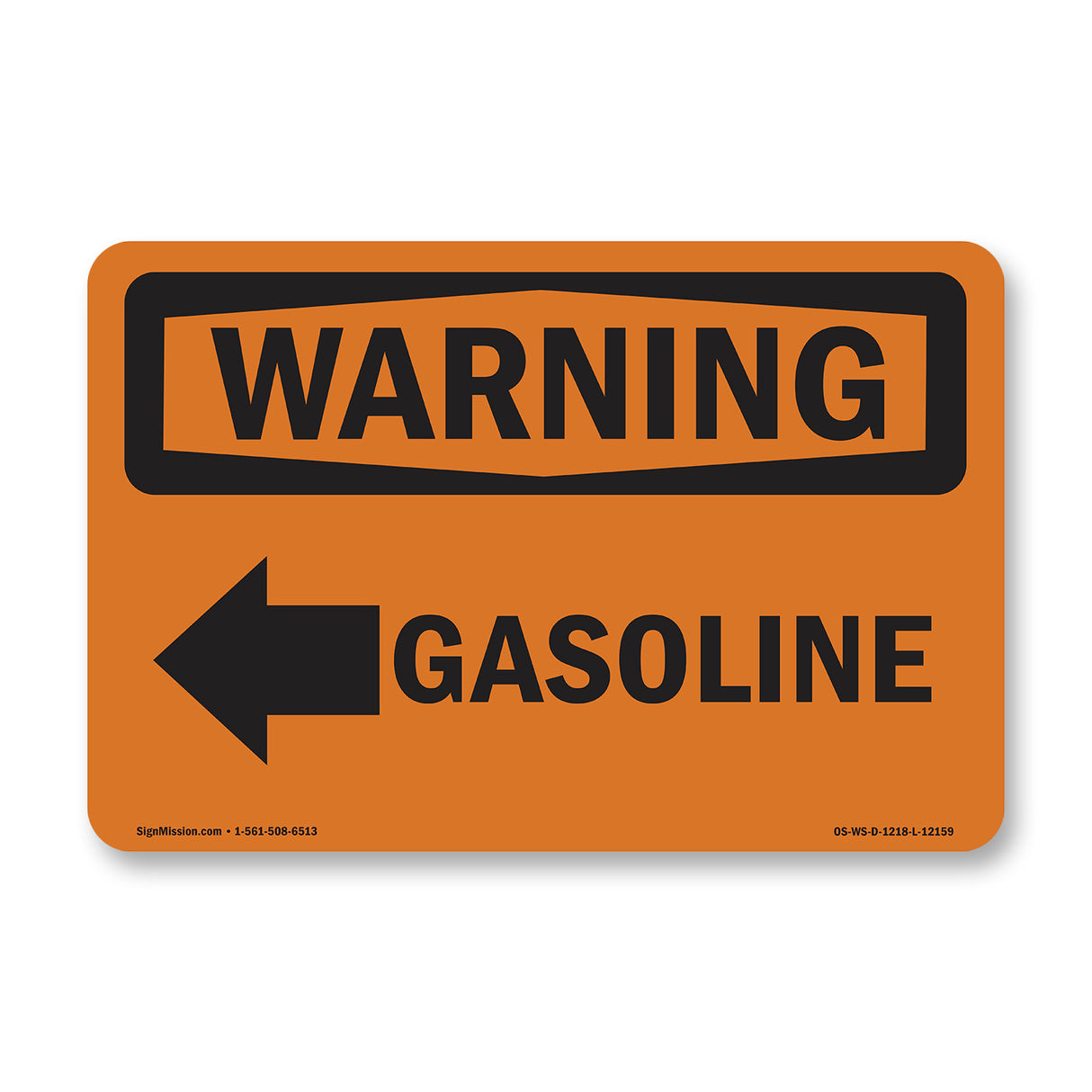 Gasoline [Left Arrow] With Symbol
