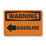 Gasoline [Left Arrow] With Symbol