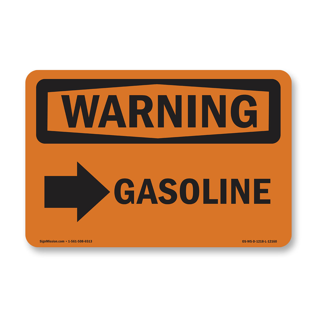 Gasoline [Right Arrow] With Symbol