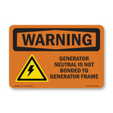 Generator Neutral Is Not Bonded With Symbol