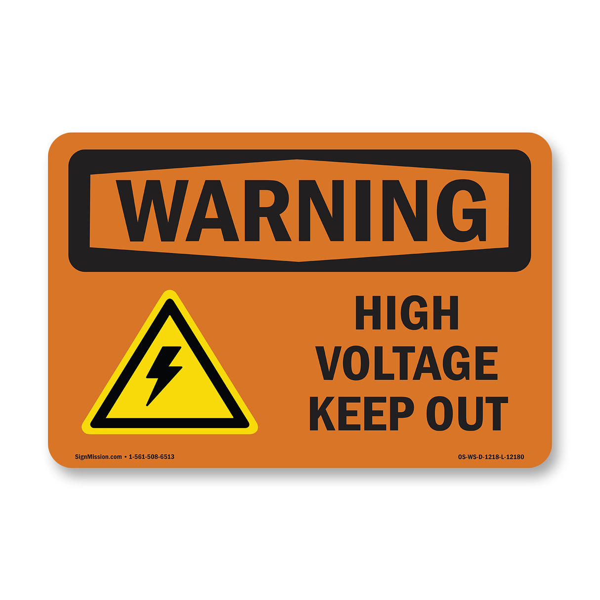 High Voltage Keep Out With Symbol