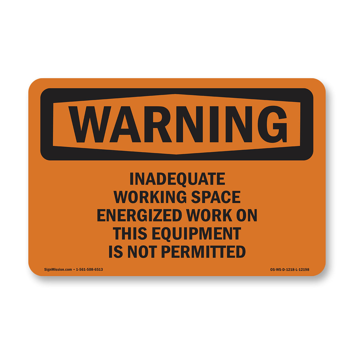 Inadequate Working Space Energized Work