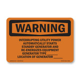 Interrupting Utility Power Automatically