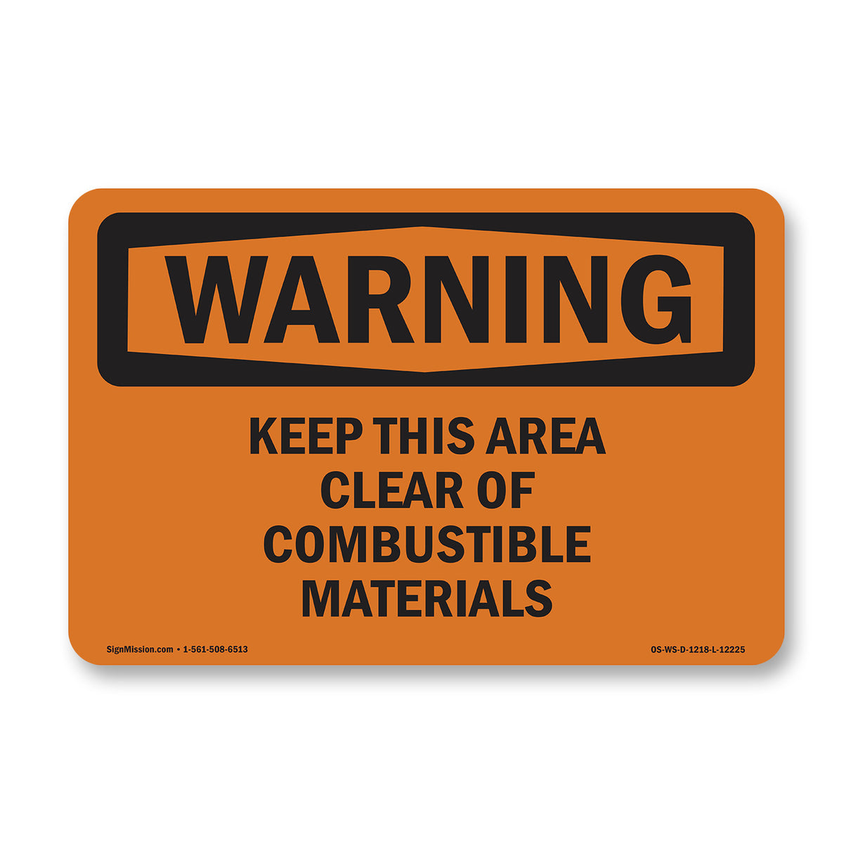 Keep This Area Clear Of Combustible Materials