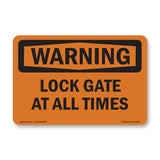 Lock Gate At All Times