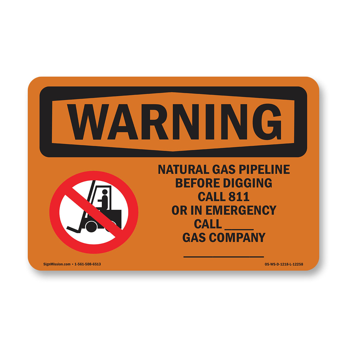 Natural Gas Pipeline Before With Symbol