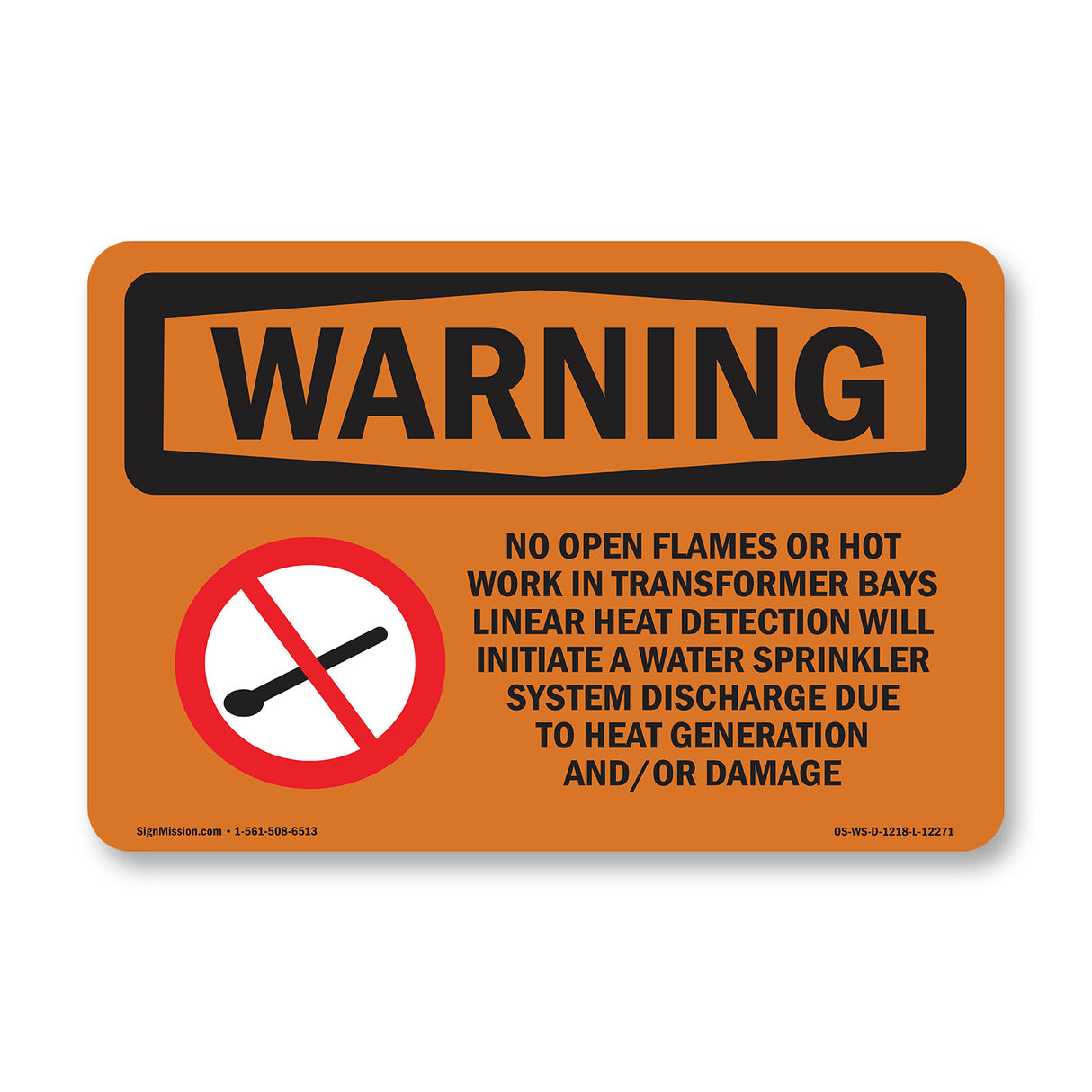 No Open Flames Or Hot Work In With Symbol