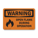 Open Flame During Operation With Symbol