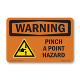 Pinch Point Hazard With Symbol