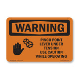 Pinch Point Lever Under Tension With Symbol