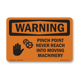 Pinch Point Never Reach Into With Symbol