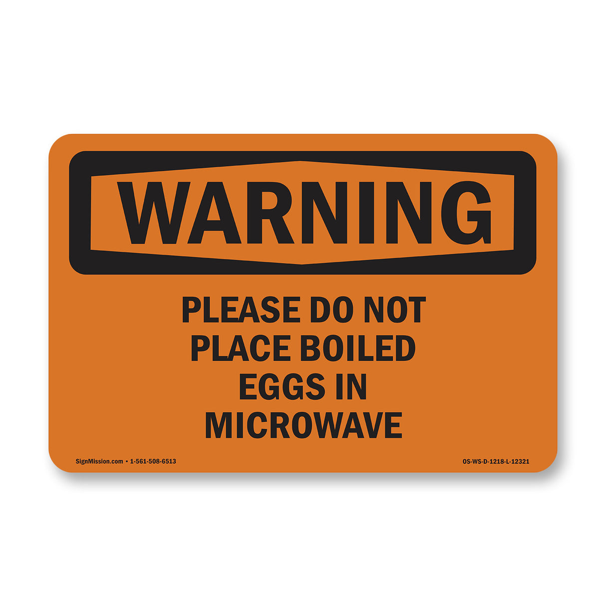 Please Do Not Place Boiled Eggs In Microwave