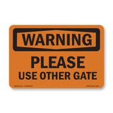 Please Use Other Gate