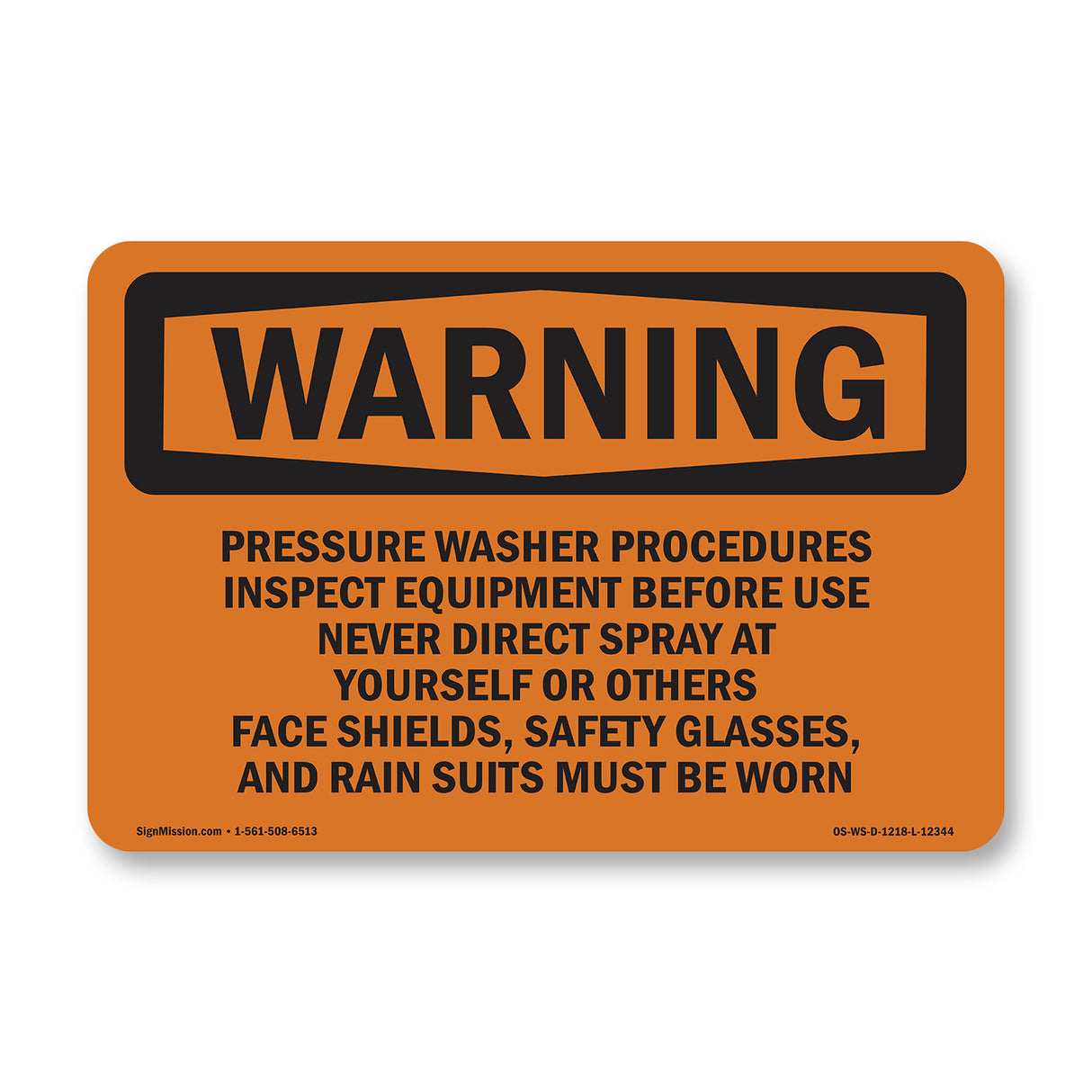 Pressure Washer Procedures Inspect Equipment