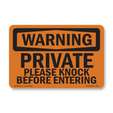 Private Please Knock Before Entering